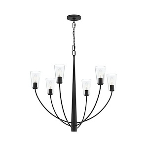 Jheni - 6 Light Chandelier-28 Inch Tall and 30 Inch Wide - 1428488