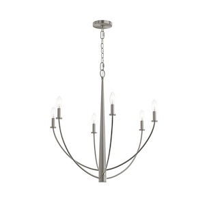 Jheni - 6 Light Chandelier-28 Inch Tall and 28 Inch Wide - 1428493