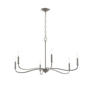 Ilia - 6 Light Large Chandelier-18.25 Inch Tall and 34 Inch Wide - 1428497
