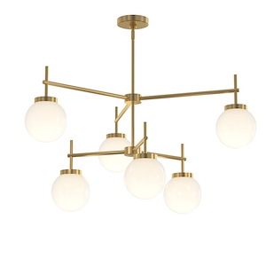 Rigsby - 6 Light 2-Tier Chandelier-31 Inch Tall and 40 Inch Wide - 1428502