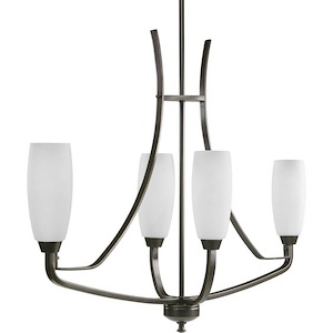 Wisten - Chandeliers Light - 4 Light - Tulip Shade in Modern style - 12.5 Inches wide by 29 Inches high