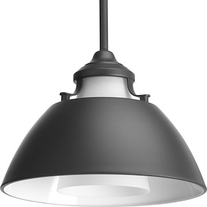 Carbon - Pendants Light - 1 Light in Mid-Century Modern style - 11 Inches wide by 8.25 Inches high