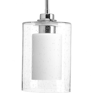 Double Glass - 10 Inch Height - Pendants Light - 1 Light - Line Voltage - Damp Rated