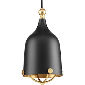 Era Mini-Pendant 1 Light in Bohemian and Luxe and Urban Industrial style - 6.38 Inches wide by 11.75 Inches high