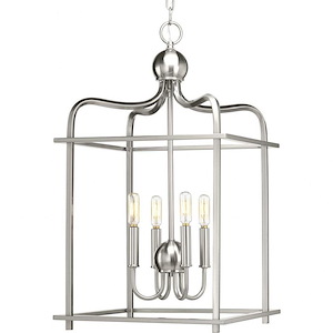 Assembly Hall - Pendants Light - 4 Light in Coastal style - 15 Inches wide by 26 Inches high - 614905