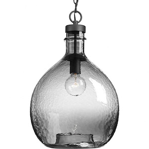 Zin - Pendants Light - 1 Light - Globe Shade in Bohemian and Coastal style - 13 Inches wide by 20.38 Inches high