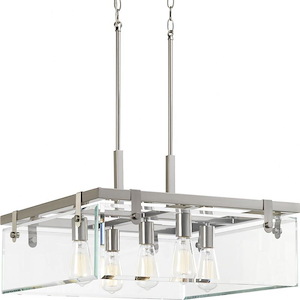 Glayse - Pendants Light - 5 Light - Beveled Shade in Luxe and Modern style - 22.75 Inches wide by 13.75 Inches high - 687716