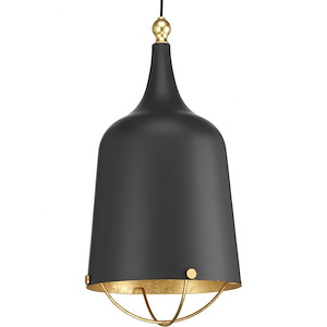 Era Pendant 1 Light in Bohemian and Luxe and Urban Industrial style - 12.75 Inches wide by 25 Inches high