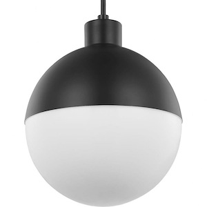 Globe LED - Pendants Light - 1 Light - Globe Shade in Mid-Century Modern style - 8 Inches wide by 9.75 Inches high - 728761