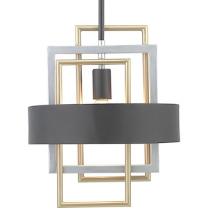 Adagio - Pendants Light - 1 Light in Luxe and Modern style - 12 Inches wide by 14.63 Inches high