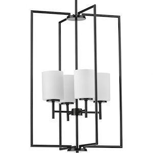 Replay - Pendants Light - 4 Light - Cylinder Shade in Modern style - 18 Inches wide by 31.75 Inches high - 881343