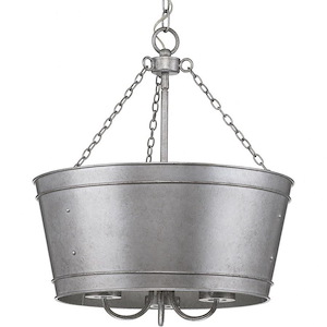 Galveston - Pendants Light - 3 Light - Cylinder Shade in Farmhouse style - 17.75 Inches wide by 18.88 Inches high