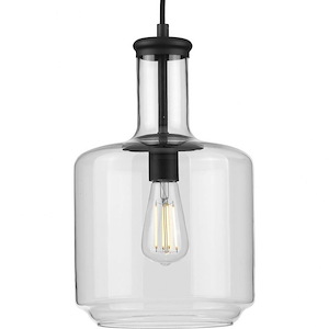 Latrobe - Pendants Light - 1 Light - Cylinder Shade in Coastal style - 9.44 Inches wide by 15.5 Inches high - 930195