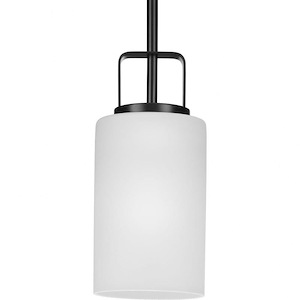 League - 1 Light Pendant In Modern Craftsman Style-11 Inches Tall and 5 Inches Wide