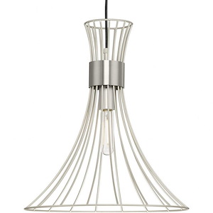 Lorin - 1 Light Pendant In Mid-Century Modern Style-16 Inches Tall and 18 Inches Wide