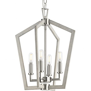 Galloway - 4 Light Foyer In Modern Farmhouse Style-18.37 Inches Tall and 14.25 Inches Wide