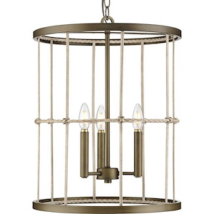 Lattimore - 3 Light Foyer In Coastal Style-20.5 Inches Tall and 16 Inches Wide