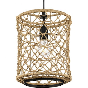 Chandra - 1 Light Pendant In Coastal Style-13 Inches Tall and 10 Inches Wide - 1283976