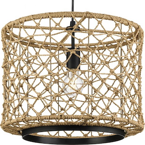 Chandra - 1 Light Pendant In Coastal Style-13 Inches Tall and 16 Inches Wide