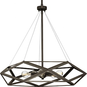 Saucedo - 5 Light Pendant In Contemporary Style-22 Inches Tall and 24.5 Inches Wide