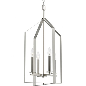 Vertex - 4 Light Foyer In Contemporary Style-28 Inches Tall and 15 Inches Wide