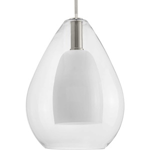 Carillon - 1 Light Pendant In Contemporary Style-20.75 Inches Tall and 15 Inches Wide