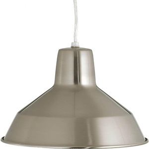 Metal Shade - Pendants Light - 1 Light in Farmhouse style - 10.13 Inches wide by 6.5 Inches high