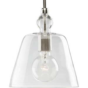 Glass Pendants - Pendants Light - 1 Light in Coastal style - 8 Inches wide by 8.75 Inches high