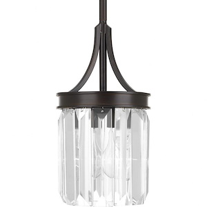 Glimmer - Pendants Light - 1 Light - Drop Shade in Luxe and New Traditional and Transitional style - 6 Inches wide by 11.25 Inches high - 544205