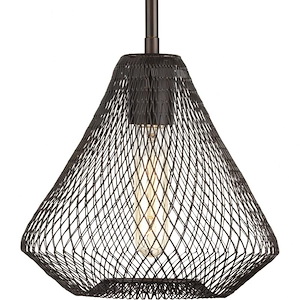 Mesh - Pendants Light - 1 Light in Farmhouse style - 8.5 Inches wide by 8.38 Inches high - 544267