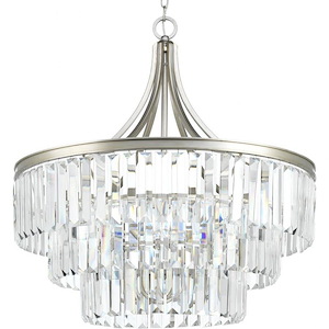Glimmer - Close-to-Ceiling Light - 6 Light in Luxe and New Traditional and Transitional style - 28 Inches wide by 29.25 Inches high