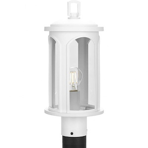 Gables - 1 Light Outdoor Post Lantern made with Durashield for Coastal Environments
