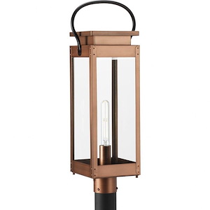 Union Square - 1 Light Outdoor Post Lantern In Farmhouse Style-26 Inches Tall and 7 Inches Wide - 1284165