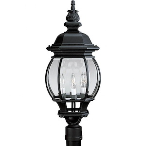 Onion Lantern - Outdoor Light - 4 Light - Curved Panels Shade in Traditional style - 11.13 Inches wide by 27.75 Inches high - 7112