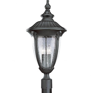 Meridian - Outdoor Light - 3 Light - Urn Shade in New Traditional style - 12 Inches wide by 25.88 Inches high - 118652