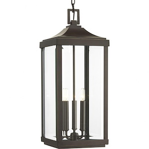 Gibbes Street - Outdoor Light - 3 Light in New Traditional and Transitional style - 9.5 Inches wide by 23.75 Inches high