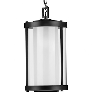 Irondale - Outdoor Light - 1 Light - Curved Panels Shade in Modern Craftsman and Urban Industrial style - 9.5 Inches wide by 18.5 Inches high - 1211622
