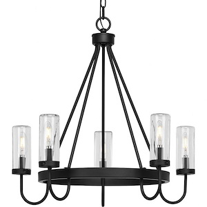 Swansea - 5 Light Outdoor Chandelier In Transitional Style-23 Inches Tall and 24 Inches Wide