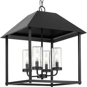 Chapel - 4 Light Outdoor Pendant In Modern Style-22.12 Inches Tall and 18.12 Inches Wide