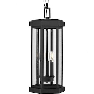 Ramsey - 3 Light Outdoor Hanging Lantern In Modern Style-21 Inches Tall and 9 Inches Wide