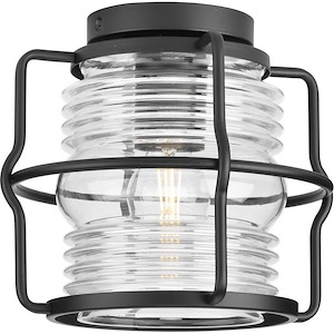 Keegan - 1 Light Outdoor Flush Mount In Industrial Style-8.65 Inches Tall and 9.75 Inches Wide