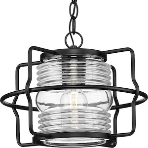 Keegan - 1 Light Outdoor Hanging Lantern In Industrial Style-9.62 Inches Tall and 13 Inches Wide