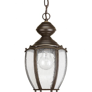 Roman Coach - Outdoor Light - 1 Light - Curved Panels Shade in Traditional style - 7 Inches wide by 13 Inches high