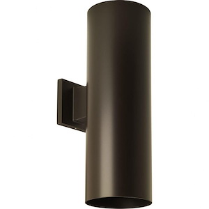 2 Light Outdoor Up/Down Wall Lantern with Top Cover Lens In Modern Style-18 Inches Tall and 8.94 Inches Wide