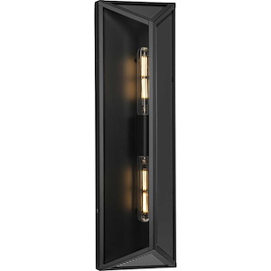 Bristol - 2 Light Lage Outdoor Wall Lantern In Modern Style-24 Inches Tall and 4.62 Inches Wide