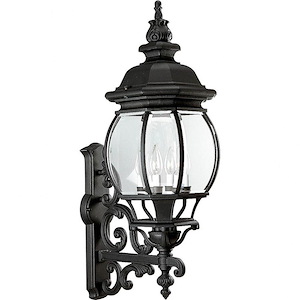 Onion Lantern - Outdoor Light - 4 Light - Curved Panels Shade in Traditional style - 11.13 Inches wide by 31 Inches high - 7268