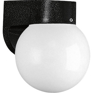 Polycarbonate Outdoor - 7.75 Inch Height - Outdoor Light - 1 Light - Globe Shade - Line Voltage - Wet Rated