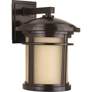 Wish LED - Outdoor Light - 1 Light - Cylinder Shade - in Modern Craftsman and Transitional style - 9 Inches wide by 12.5 Inches high