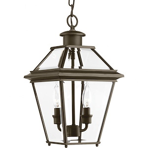 Burlington - Two Light Outdoor Hanging Lantern in New Traditional and Transitional and Traditional style - 9 Inches wide by 15.75 Inches high