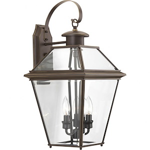 Burlington - 3 Light Large Outdoor Wall Lantern in New Traditional and Transitional and Traditional style - 11 Inches wide by 21.88 Inches high